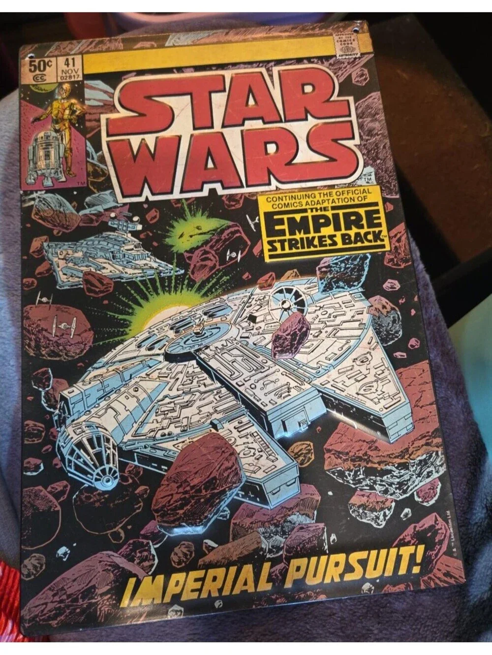 Star Wars Empire Strikes Back Metal Signs Set of 2 Open Road Brands AT-AT 13x8.5